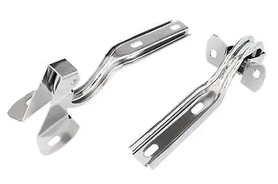 1979-1993 Mustang Stainless Steel Chrome Engine Hood Hinges Pair Factory 2nd • $53.95