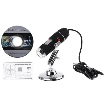 1600X Camera 8LED OTG Endoscope USB Digital Microscope Magnification With Stand • $21.01