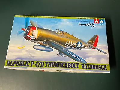 Vintage 2002 Tamiya Issue 1/48 Republic P-47D Thunderbolt  Razorback  Sealed IS • $29.99