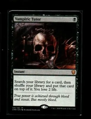 MRM ENGLISH Vampiric Tutor - Vampire Tutor NM MTG Magic CMR • $36.79