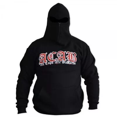 Sweatshirt Bluse Hoodie Ninja Balaclava Mask Hooligans Śmierć Konfidentom Black • £35