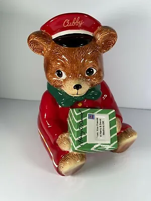 Harry & David Cookie Jar CUBBY BEAR The Postman Limited Edition 2010 New In Box • $31.44