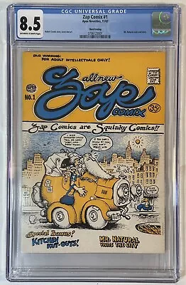 ZAP COMIX #1 CGC 8.5 Robert Crumb Story Cover & Art Third Printing 1967 APEX • $89.99