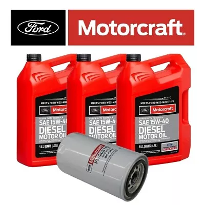 Motorcraft 15W-40 Engine Oil/Filter For 16-22 Ford F-250/F-350 6.7L Powerstroke • $134.95