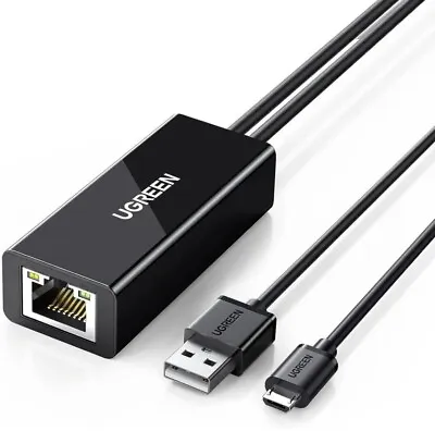 UGREEN Micro USB /  USB-A To 100Mbps Ethernet Adaptor For  Mobile Eg. Chromecast • $14.73