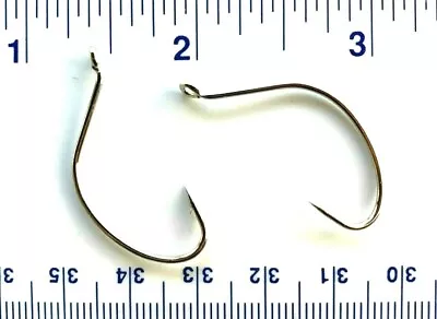 100 GT 2X Nickel Wide Gap Hollow Point Kahle Fish Hooks Size 2 - Kahle Hooks • $10.99