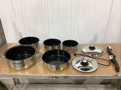 Magma 10pc Stainless Induction Cookware Set A10-366-2-IND (Damaged/Out Of Box) • $207