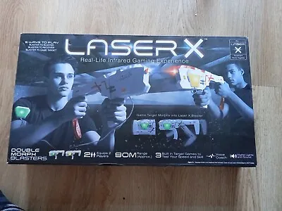 Laser X Double Morph Blasters Laser Tag Set - 88042 • £15