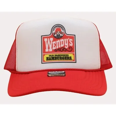 Wendy's Trucker Hat Vintage Mesh Cap Snapback Hat Adjustable • $18.99