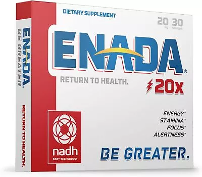 20 X NADH Supplement | Boost Energy Mental Focus 30 Count (Pack Of 1)  • $47.95