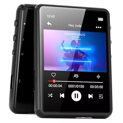  64GB MP3 Player Bluetooth 5.3 With 2.4  Full Touch Screen，Portable Digital  • $54.31
