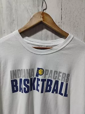 Indiana Pacers Basketball T-shirt Men's XL White  • $10