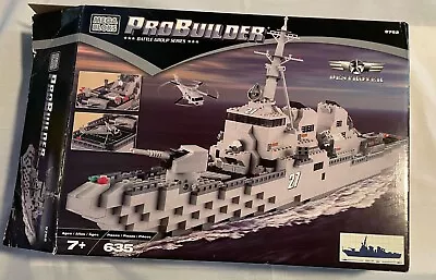 Mega Bloks Pro Builder Military Series Destroyer 9762 With Manual INCOMPLETE SET • $35