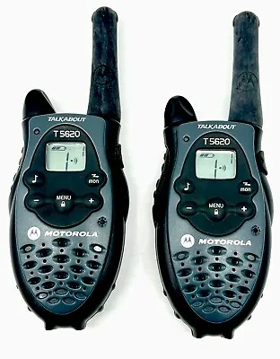 Motorola Talkabout T5620 Walkie Talkies Gray TESTED 6 AA Battery Powered L@@K • $18.49