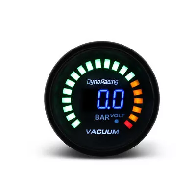 2  52mm Universal Car Blue Digital LED Electronic Vacuum Gauge Bar Meter Tinted • $21.99