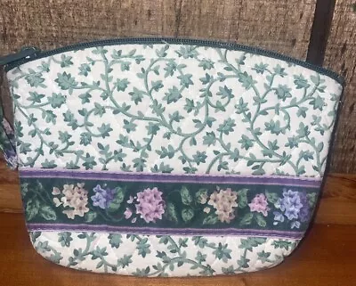 Vera Bradley Vintage & Hard To Find Lilac Time Cosmetic Makeup Bad Plastic Lined • $14.99