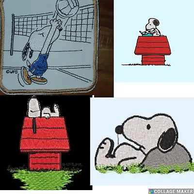 Snoopy Iron On Patches-Volleyball-Sleeping On House-Typing House-Sleeping Rock • $7.99