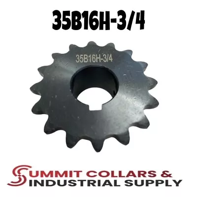 #35 Roller Chain Sprocket B Type 5/8  Bore Hardened 16 Tooth 35B16H-3/4/1PK • $7.99
