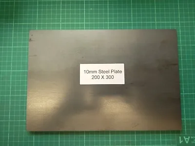 10mm Mild Steel Plate - 300x200  200X200 150X150 140x140 LASER CUT • £14.18