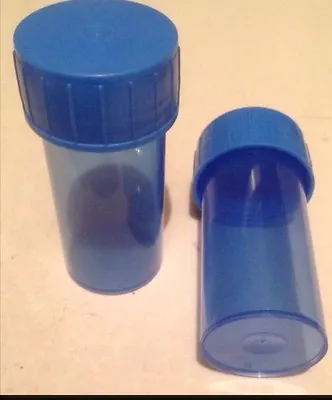 15 X 40ml  Plastic Sample Specimen Bottle Container With Blue Screw Top 30ml. • £8.75