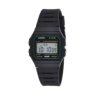 $29.95 • Buy Casio F91W Watch Black Casual Vintage Retro Digital Water Warranty F91 F91W-3