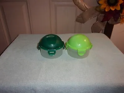 Lock & Lock N Lock Set Of 2 Green Mini Dome Storage Container Cupcakes 10oz New • $5