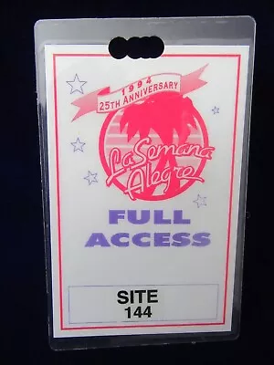 Rare 1994 25th Anniversary La Semana Alegre Full Access Pas San Antonio Texas • $33.33