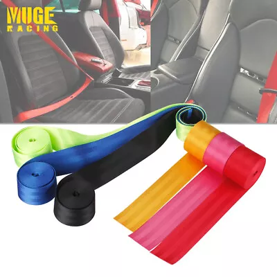 3.5m Car Seat Belt Webbing Polyester Seat Lap Retractable Nylon Safety Strap • $8.95