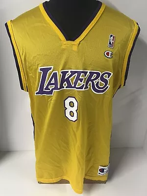 Kobe Bryant Jersey LA Lakers Champion Label EC Large • $149.99