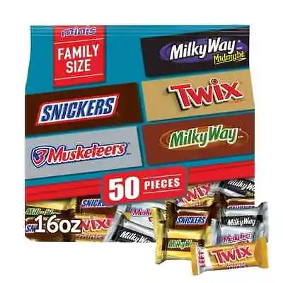 Mars Mixed Snickers Twix Milky Way- Assorted Milk Chocolate Candy Bar - 50 Ct • $21.47