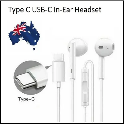 Type C USB-C Earphones Stereo Headphones For Huawei Samsung S8 S9 Note Android  • $13.95