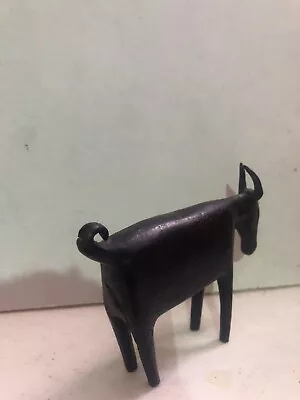 Vintage Metal Longhorn Cow Sculpture • $78