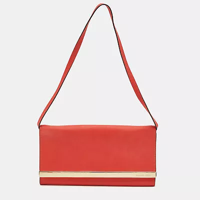 MICHAEL Michael Kors Red Leather Tilda Clutch Bag • $115.50