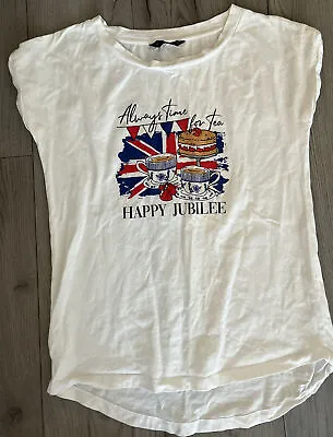 Queens Platinum Jubilee T Shirt Size 10 • £2
