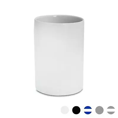 Bathroom Toothbrush Holder Tumbler Glazed Ceramic Porcelain Cup Stand White • £6