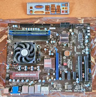 MSI 880G-E45 (MS-7576) Motherboard/AMD Athlon II X2 270 3.40GHz CPU/8GB DDR3 RAM • $149.99