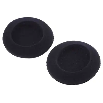 2x Black Foam Cushion Ear Pad Headset Headphone Microphone Sponge Covers 45-70mm • £0.99