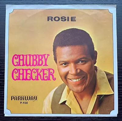 Chubby Checker Parway P-920-rosie-lazy Elsie Molly-45rpm 1964 Picture Sleeve Ex • $4