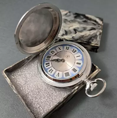 Pocket Watch MOLNIJA  3602  Mechanical Soviet `70s Rare NOS VINTAGE • $85