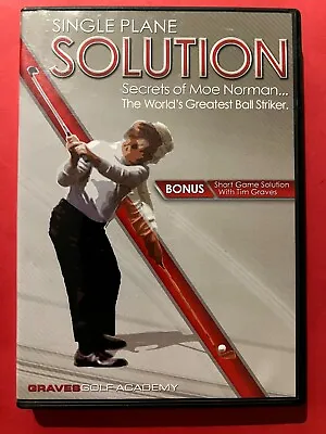 Single Plane Solution Golf Secrets Of Moe Norman (Excellent 2 DVD Disc Set) F/S • $14.99