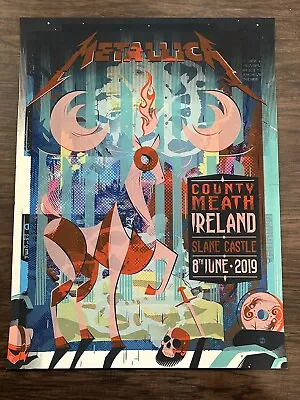2019 Metallica Slane Castle County Meath Ireland TEST PRINT Concert Poster 1/1 • $249.99