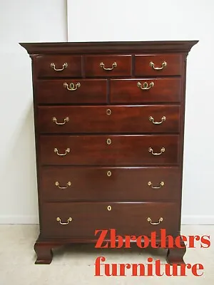 Kindel Winterthur Solid Mahogany Chippendale Dresser Chest Of Drawers • $4895