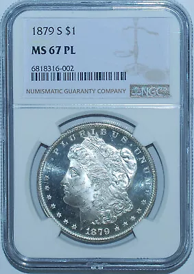 1879 S NGC MS67PL Prooflike Morgan Dollar Nice Cameo Effect • $2659.99