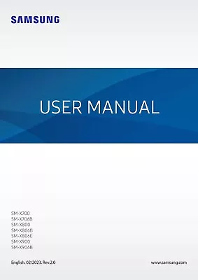 Samsung Galaxy  S8 Tab 5g Sm-x700 X800  Instruction  Manual User Guide 172 Pages • £13.99