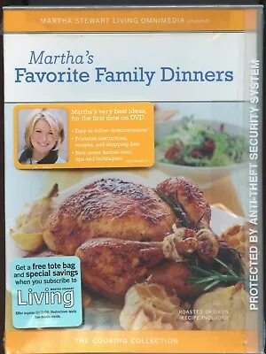 Martha's Favorite Family Dinners DVD Martha Stewart Living Cooking Recipes NEW • $4