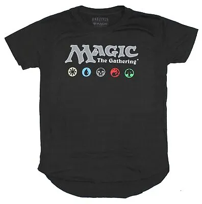 Magic The Gathering Super Distressed  Adult New T-Shirt - Logo & Mana Pic • $14.98