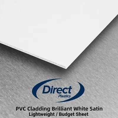 Lightweight/Budget White Wall Cladding Sheet - 8ft X 4ft X 2.5mm • £35.70