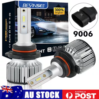 Bevinsee 2x 9006 HB4 LED Headlight Globes 60W 6000K High Low Beam White Bulbs • $11