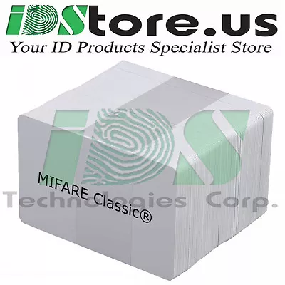 200 MIFARE Classic® 4k Blank White PVC Cards 3-Tracks HiCo 2750 Magnetic Stripe • $375