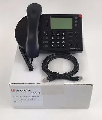 Shoretel 230 Black VoIP Phone -  Bulk • $22.88